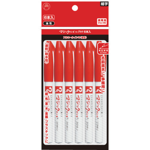 Magic Ink No. 700 6-pack Red M700-T2-6P 1 PK