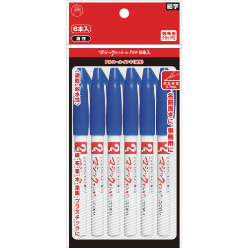 Magic Ink No. 700 6-pack Blue M700-T3-6P 1 PK