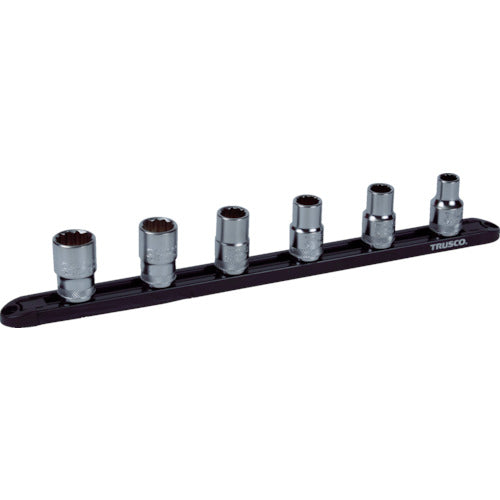 TRUSCO Socket Set 12-point with Holder 6-piece TS4-W-6S 1 S
