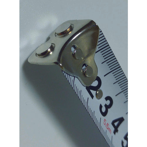 TRUSCO Double-sided convex 25 width 5.5m with brake, magnetic claws, black, TERC-2555BMG-BK, 1 piece