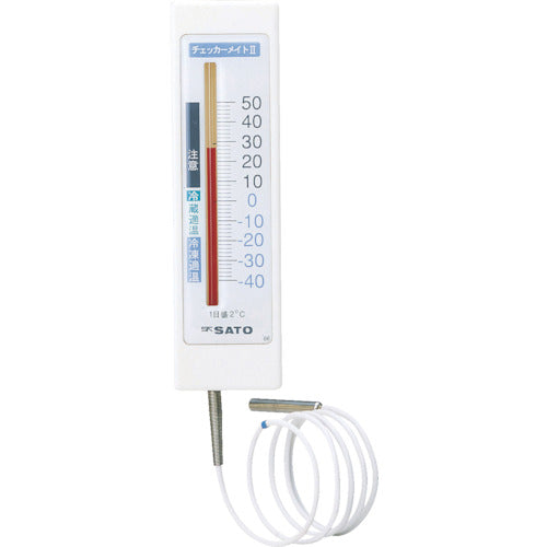佐藤 冷蔵庫用温度計チェッカーメイト2 1針 (1716−00) 1716-00 1 個