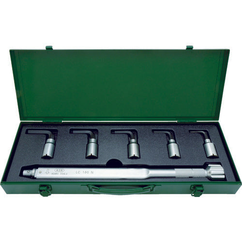 ASH 토크 렌치 육각봉 스패너 헤드셋 LC180N+6-14mm LCX4000 1 S