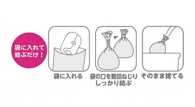 크릴론 화성 기저귀가 냄새가 나지 않는 가방 BOS 어른용 90장입 케이스 M