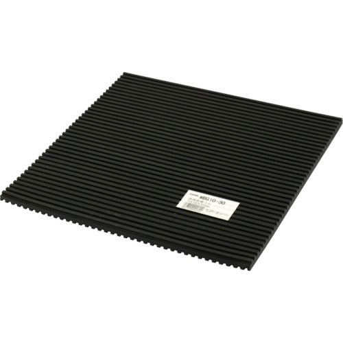 光 両面スジ入りゴム黒 10×300mm角 WBG10-30 1 枚