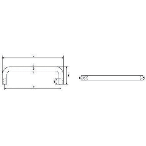 水本 ステンレス 引き取手C型(めねじ) 線径7mmピッチ86mm TOC-7-86 1 個