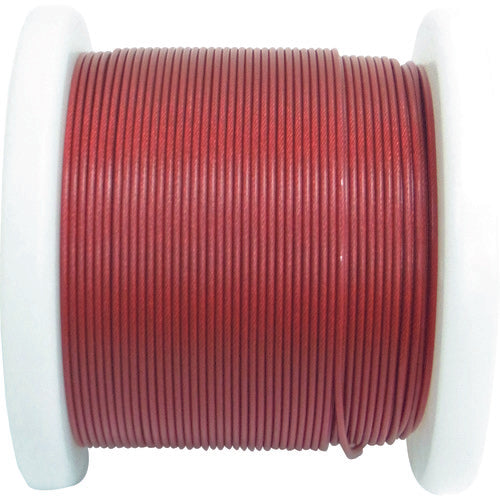 Nissa Chain Red Coated Wire Rope 100m Roll R-SY15V-RED 1 Roll