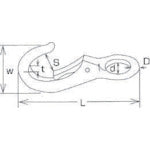 Mizumoto Stainless Steel Fixed Snap Wire Diameter 4mm Length 53mm B-0 1 pc