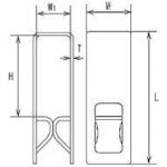 Mizumoto Stainless Steel Grating Clip GCA Type Applicable Height 19mm to 32mm B-1145 1 pc