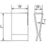 Mizumoto Stainless Steel Grating Fittings Grating Clip GCJ Type 35mm x 20mm B-1560 1 pc