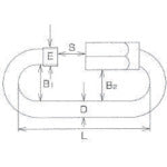 水本 ステンレス リングキャッチ 線径5mm 長さ42mm B-170 1 個