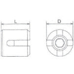 Mizumoto Wire Clip Stainless Steel Double Clip Suitable for Wire Diameter 4mm B-1986 1 pc
