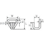 Mizumoto Hook Stainless Steel Wire Hook Total Length 33mm BF-2 1 pc