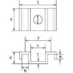 Mizumoto Grating Clip Stainless Steel GCF Type Pitch 31mm GCF-30 1 Piece