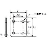 水本 ステンレス アイプレート用裏板 34mm×40mm IPB-6 1 個