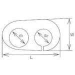 水本 ワイヤクリップ ステンレス クリップジョイント 2ケ1組 長さ37mm KJ-2 1 個