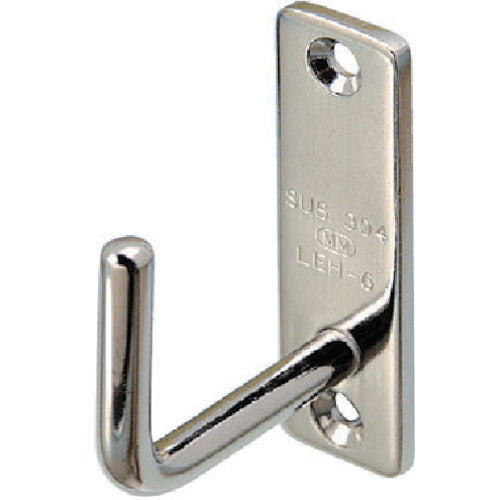 미즈모토 스테인리스 롱 아이 후크 30mm×120mm 사용 하중 0.29kN LEH-10 1개