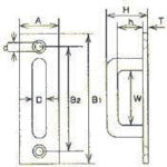 水本 アイプレート ステンレス ロングアイ A:12mm×B1:36mm PDL-4 1 個