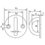 水本 アイスクリュー ステンレス ラウンドアイ 径40mm RI-6 1 個