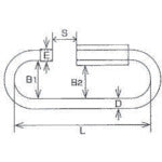 Mizumoto Stainless Steel Wide Speed Catch, Wire Diameter 8mm, Length 101mm, SCW-8, 1 pc