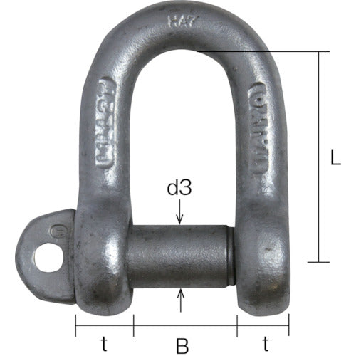 TAIYO TAIYOシャックル 黒 SD−24(1006254) SD-24 1 個