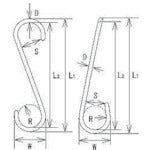 水本 ステンレス 物干しSフックツイスト 全長200mm SMT-200 1 個