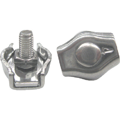 미즈모토 스테인리스 싱글 와이어 클립 적합 로프 지름 2mm SWC-3 1개