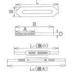 미즈모토 스테인리스 프레임식 턴버클(스트레이트&스트레이트) 비늘 지름 2분 5厘