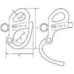 미즈모토 스테인리스 고정 스냅 걸쇠 전장 55mm YD-1 1개