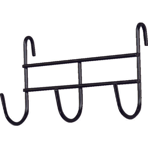 光 メッシュパネル用パーツ 3連フック 黒 HF-31 1 個