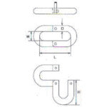 Mizumoto Stainless Steel J Joint, Wire Diameter 10mm, Length 40mm, JJ-10, 1 pc