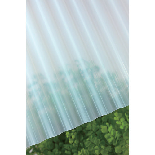 Takiron PVC Corrugated Sheet 32 Waves 6 Feet 71 Clear Frost 211611 1 Sheet