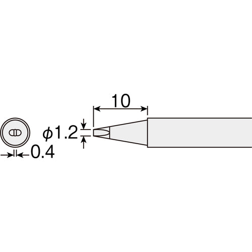 HOZAN HS-51 Bit D-type HS-51D02 1 piece