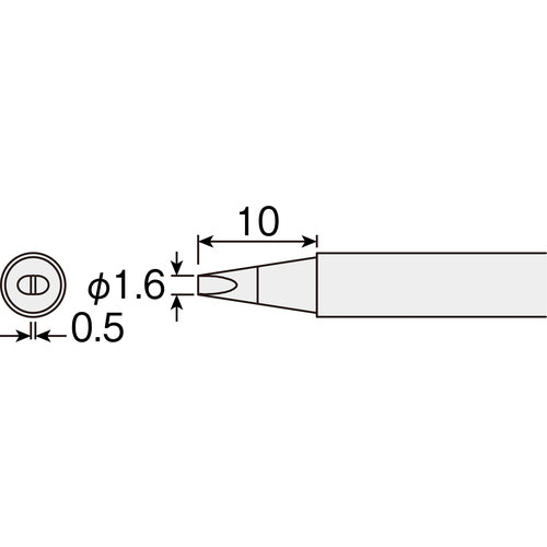 HOZAN HS−51用 ビット D型 HS-51D04 1 個