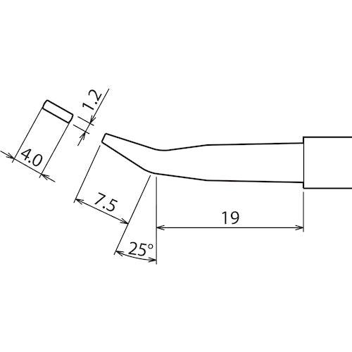 GUT Replacement Soldering Tip H-Type for PX6/7/RX7/CXR PX-60RT-H 1 pc