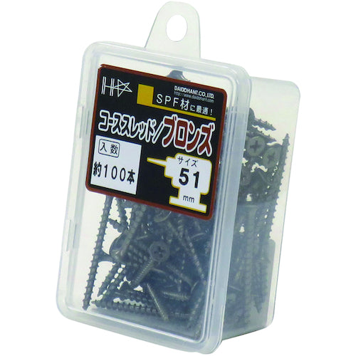 DAIDOHANT HC 컬러 코스 스레드 51 청동 (약 100 개) 10176708 1 PK