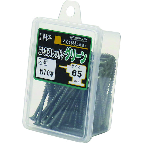 DAIDOHANT HC 컬러 코스 스레드 65 그린 (약 70 개) 10176726 1 PK