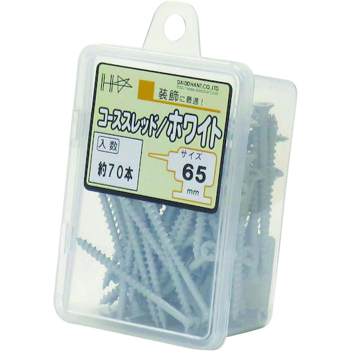 DAIDОHANT HC カラーコーススレッド 65 ホワイト(約70本) 10176736 1 PK
