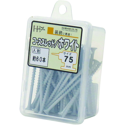 DAIDОHANT HC カラーコーススレッド 75 ホワイト(約60本) 10176737 1 PK