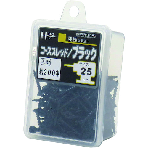 DAIDОHANT HC カラーコーススレッド 25 ブラック(約200本) 10176738 1 PK