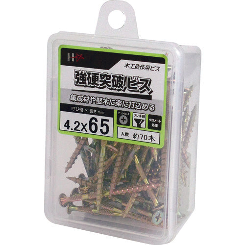 DAIDOHANT HC Heavy Duty Breakthrough Screws 4.2 x 65 70pcs 10176942 1PK