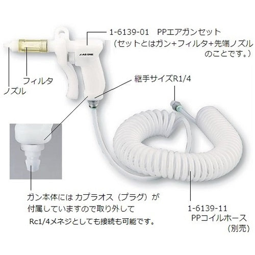 AS PP Air Gun Set CAGN-P-14 1-6139-01 1 piece