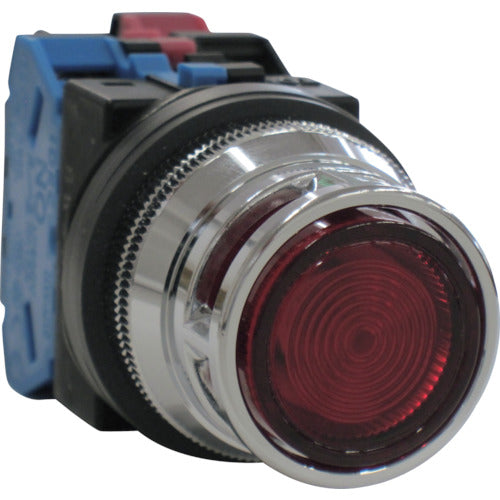 IDEC Φ30 Fully Guarded Round Illuminated Push Button Switch ALFN22211DNR 1 pc