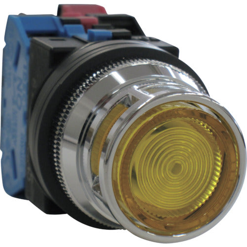 IDEC Φ30 Fully Guarded Round Illuminated Push Button Switch ALFN22211DNY 1 pc