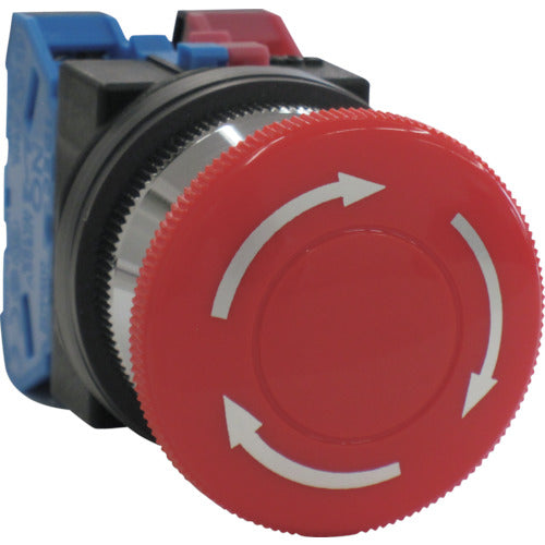 IDEC Φ30プッシュロックターンリセット型押ボタンスイッチ AVN311NR 1 個