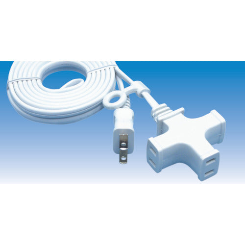 Masakazu Denko Multi-tap Extension Cord 3m White T-03MF 1 Piece