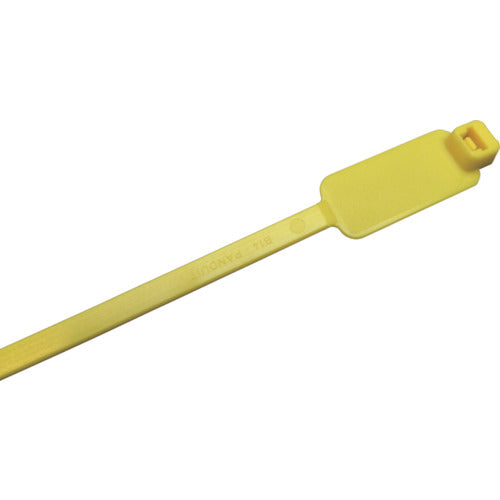 PANDUIT Flag-shaped nylon cable ties, yellow (500 pieces) PLM4S-D4Y 1 bag