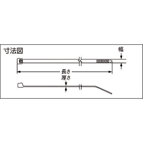 PANDUIT ナイロン結束バンド 4.8×445×1.3 赤 1000本入 PLT5S-M2 1 袋