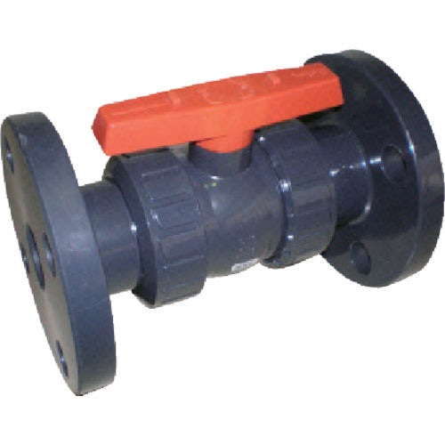 エスロン 塩ビ製ボールバルブ フランジ式 本体PVC OリングEPDM 32 長さ190mm×高さ75mm BV32FX 1 個