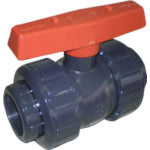 Eslon PVC ball valve, screw type, PVC body, EPDM O-ring, 40, length 170mm x height 101mm, BV40NX, 1 piece