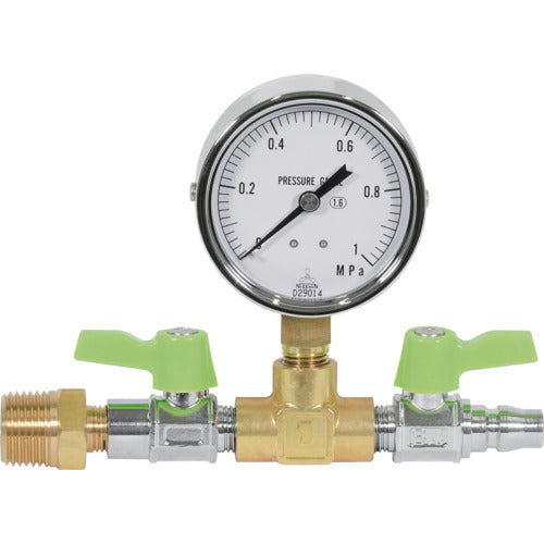 Asada Pressure Gauge Unit 1.0MPa for Air Test Compressor FA035 1 pc